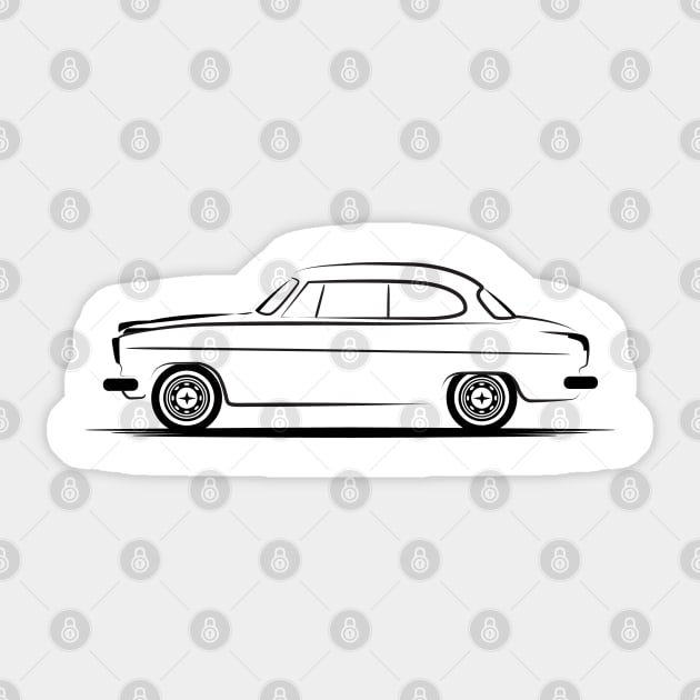 Borgward Isabella Saloon Black Sticker by PauHanaDesign